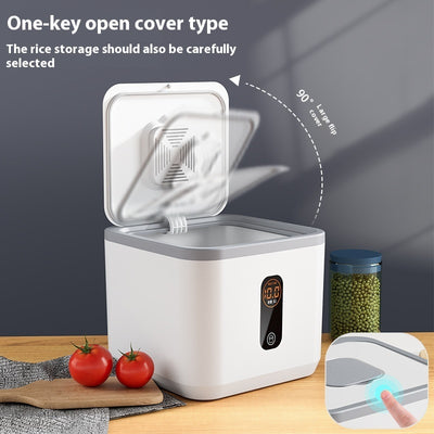 Insect-proof and moisture-proof Grade Rice Jar designed to keep rice fresh and safe from pests, featuring an airtight seal and durable construction for long-term storage